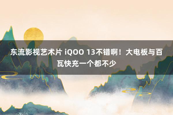 东流影视艺术片 iQOO 13不错啊！大电板与百瓦快充一个都不少