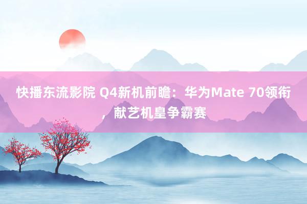 快播东流影院 Q4新机前瞻：华为Mate 70领衔，献艺机皇争霸赛