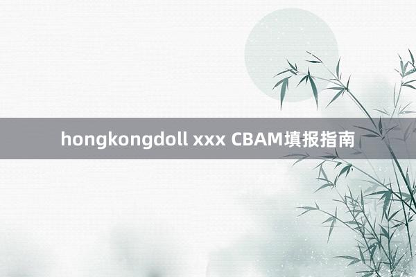 hongkongdoll xxx CBAM填报指南