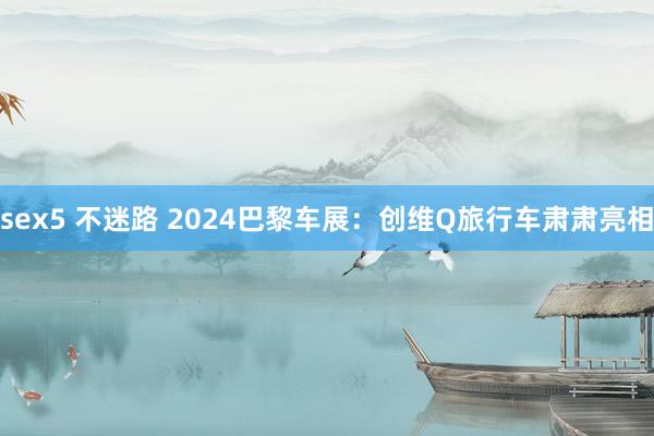 sex5 不迷路 2024巴黎车展：创维Q旅行车肃肃亮相