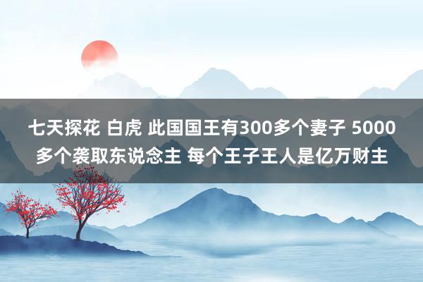 七天探花 白虎 此国国王有300多个妻子 5000多个袭取东说念主 每个王子王人是亿万财主