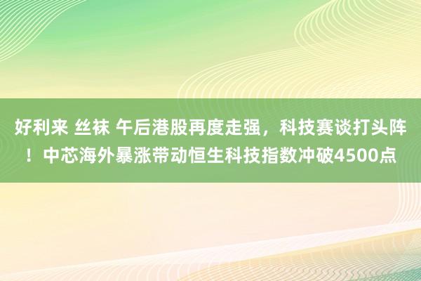 好利来 丝袜 午后港股再度走强，科技赛谈打头阵！中芯海外暴涨带动恒生科技指数冲破4500点