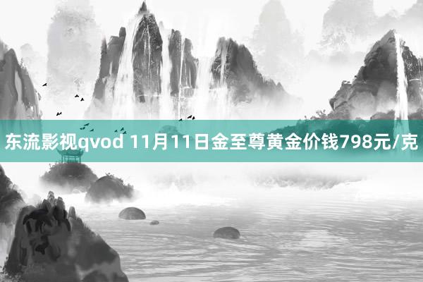 东流影视qvod 11月11日金至尊黄金价钱798元/克