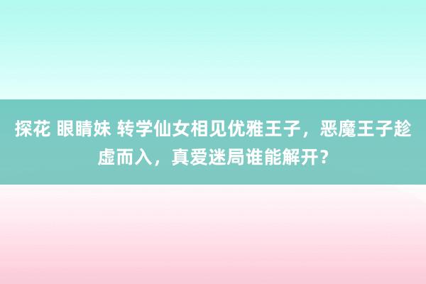 探花 眼睛妹 转学仙女相见优雅王子，恶魔王子趁虚而入，真爱迷局谁能解开？