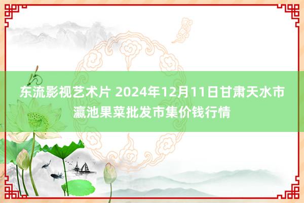 东流影视艺术片 2024年12月11日甘肃天水市瀛池果菜批发市集价钱行情