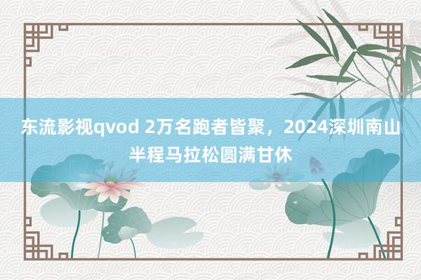 东流影视qvod 2万名跑者皆聚，2024深圳南山半程马拉松圆满甘休