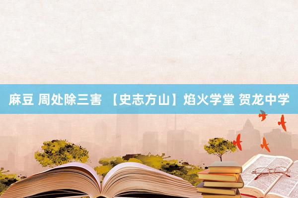 麻豆 周处除三害 【史志方山】焰火学堂 贺龙中学