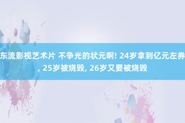 东流影视艺术片 不争光的状元啊! 24岁拿到亿元左券， 25岁被烧毁， 26岁又要被烧毁